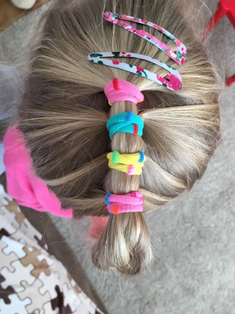 100PCS 3.0CM Children Cute Small Elastic Rubber Bands Tie Rings Ponytail Holder Kids Hair Band Headband Girls Hair Accessories