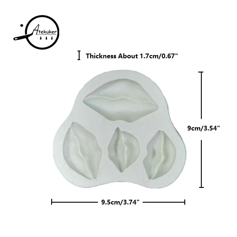 1 шт сексуальные силиконовые формы для губ помадные украшения торта инструменты