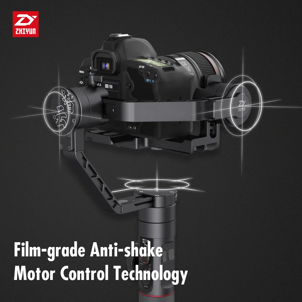 Zhiyun ZHIYUN Crane 2 Gimbal 3 кг медведя для видеофильмов самописца камера ручная х осевой