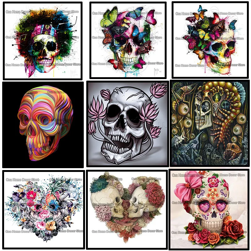 Lover skulls 5D diy рукоделие Алмазная вышивка мозаика из смолы алмазная живопись Набор