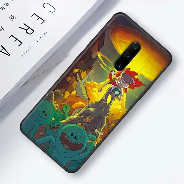 014 Черный чехол s для Oneplus 7 7 Pro 6 6T силиконовый чехол для телефона для Oneplus 7 7Pro Рик и Морти Мягкий чехол из ТПУ Корпус Coque Funda Capa - Цвет: 014