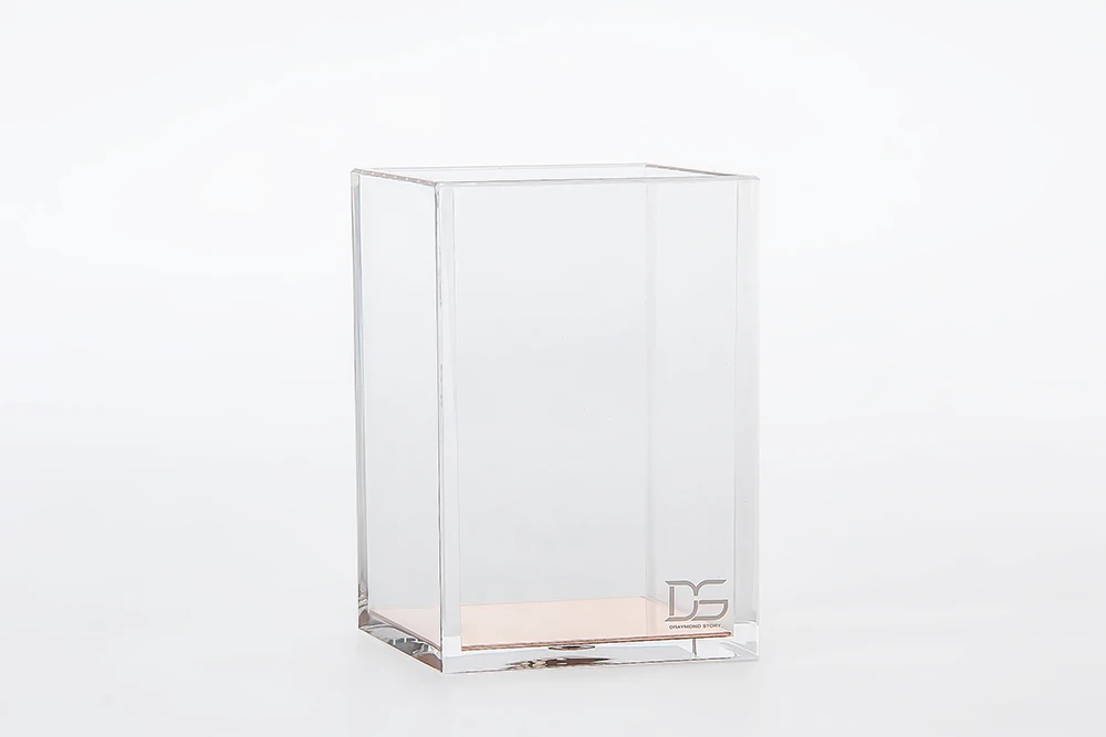 Набор для стола из желтого золота элегантный степлер акрила| |