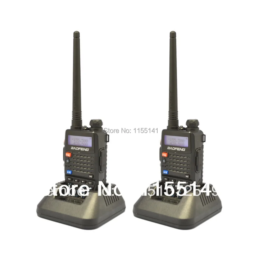 2-PCS New 2016 Black BaoFeng UV-5RC Walkie Talkie136-174&400-520MHz Two Way Radio with Free Shipping