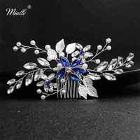 miallo 2019 new arrival crystal wedding hair comb handmade bridal hair jewelry accessories headpieces clips for women