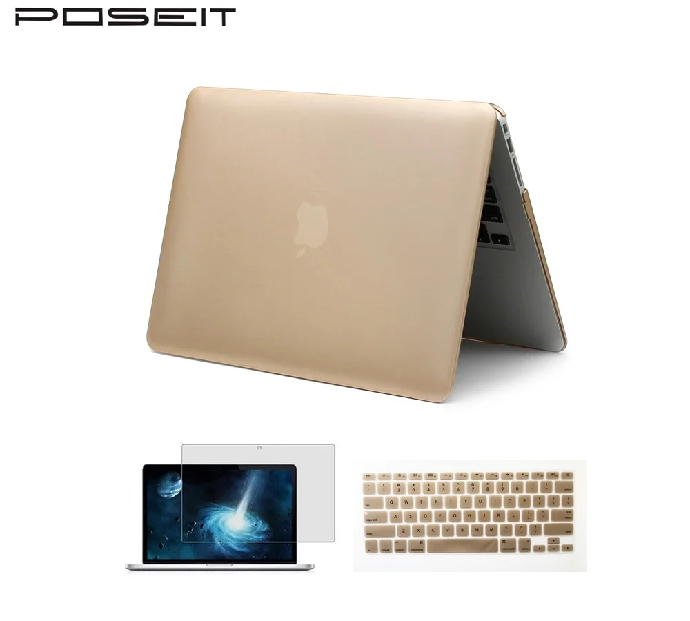 Матовая поверхность Матовый Жесткий чехол для MacBook Pro 13 дюймов с CD-ROM(модель: A1278, версия раннего 2012/2011/2010/2009/2008 - Цвет: Glod