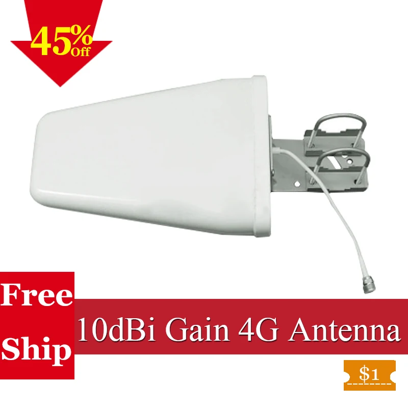 10dBi 800 ~ 2700 mhz N female 4G наружная логарифмическая антенна LPDA для 1800 2600 CDMA GSM DCS AWS WCDMA