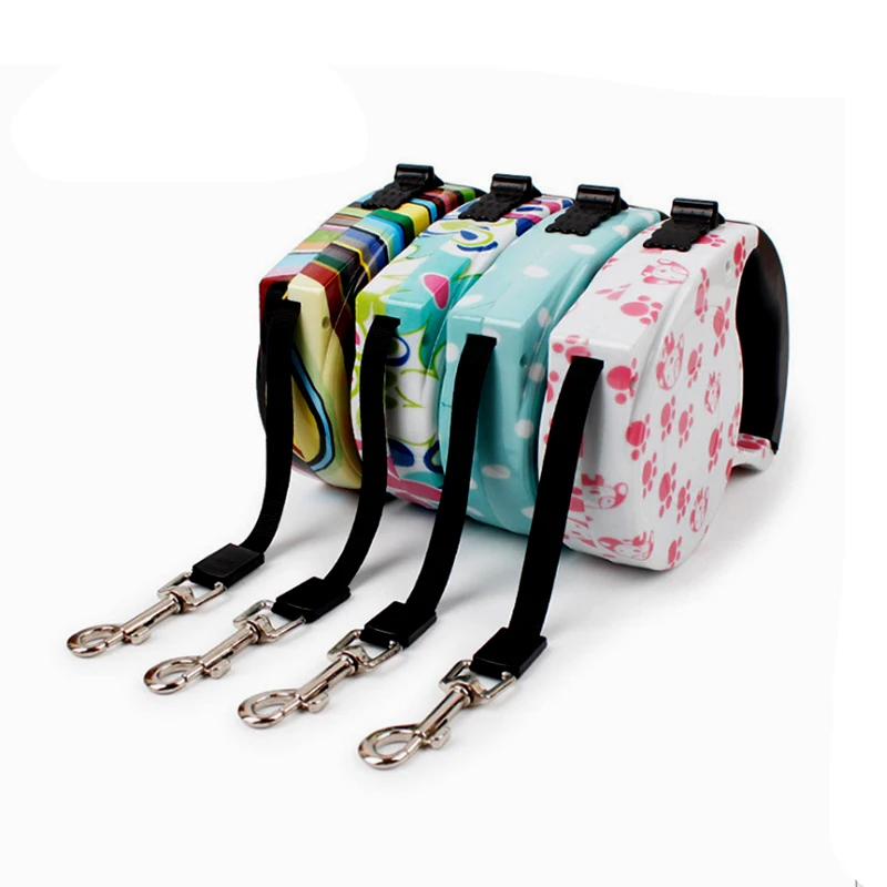 5M Pet Dog/Cat lead Automatic Retractable Dog Leash Puppy Traction Rope Chain Harness collars Drop shipping | Дом и сад