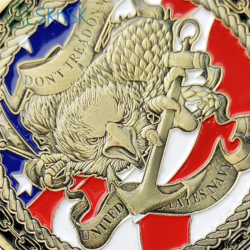 1/3/5/10 шт./лот новый подарок мощь позитивного руководства ВМС США памятные монеты