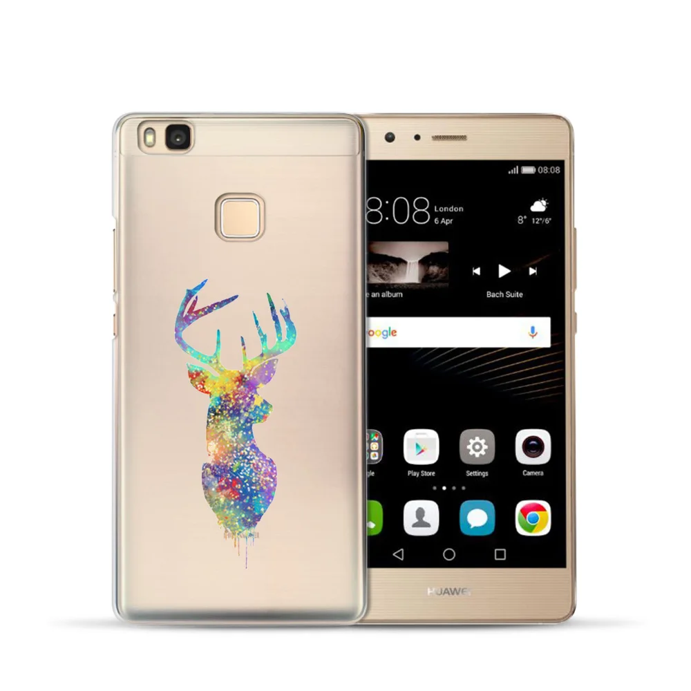 Для Coque Huawei p9 случае Книги по искусству животных Мягкие TPU чехол для Fundas Новые