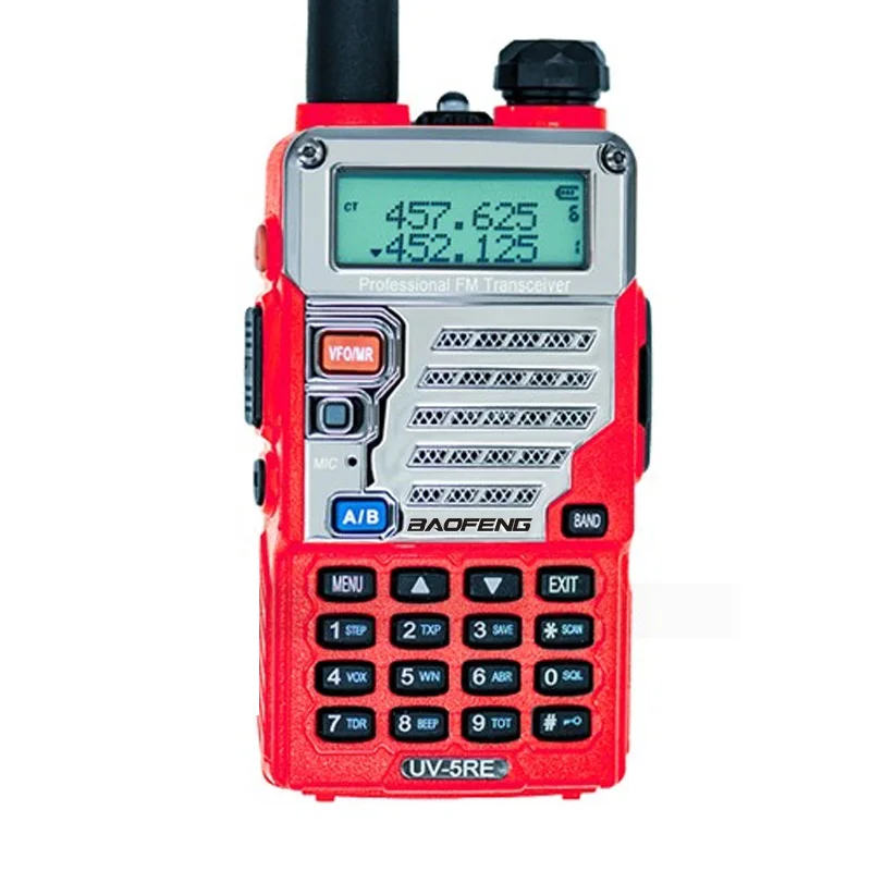 Baofeng UV-5RE портативная рация UHF VHF CB радиостанция 128CH двухсторонняя радио UV-5R обновленная UV 5RE Портативная радиостанция для охоты - Цвет: red