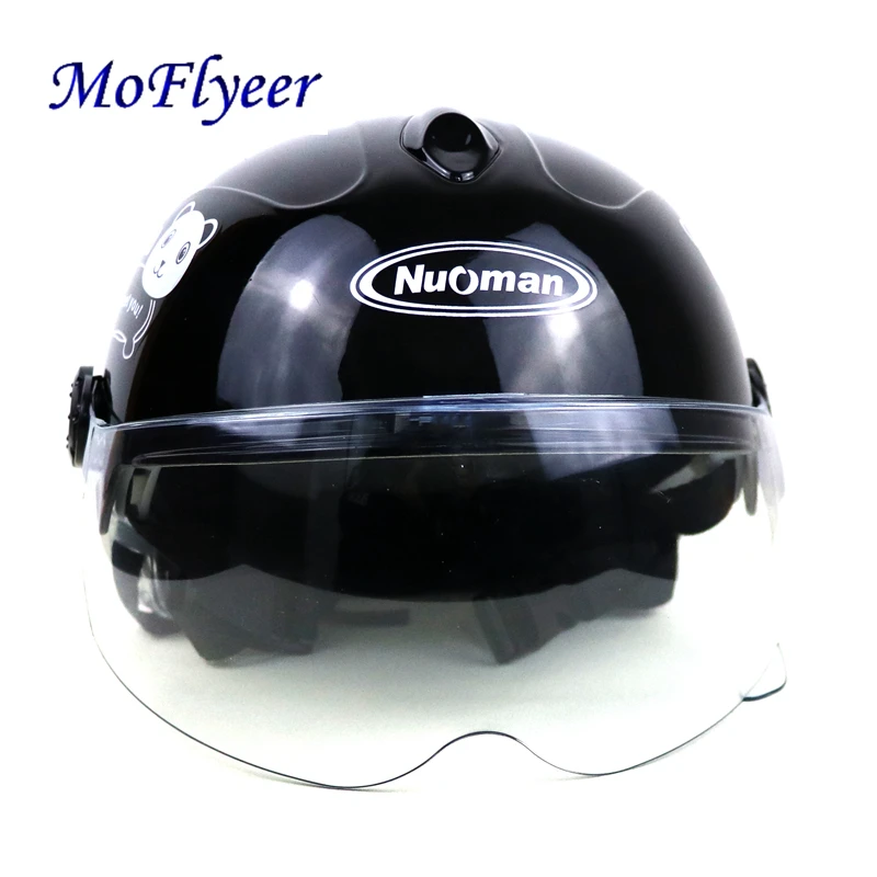 Детский мотоциклетный шлем MoFlyeer детский с мультяшным рисунком открытым лицом