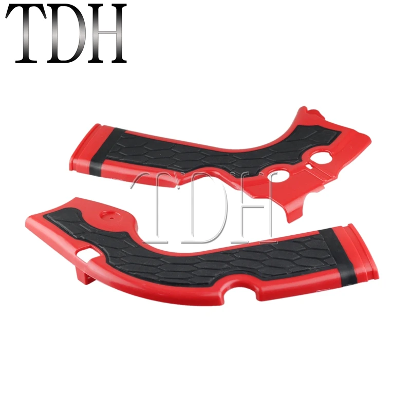 Красная рамка для мотоцикла 1 пара защитная мотокросса защита Honda CRF 250 R 450 2013