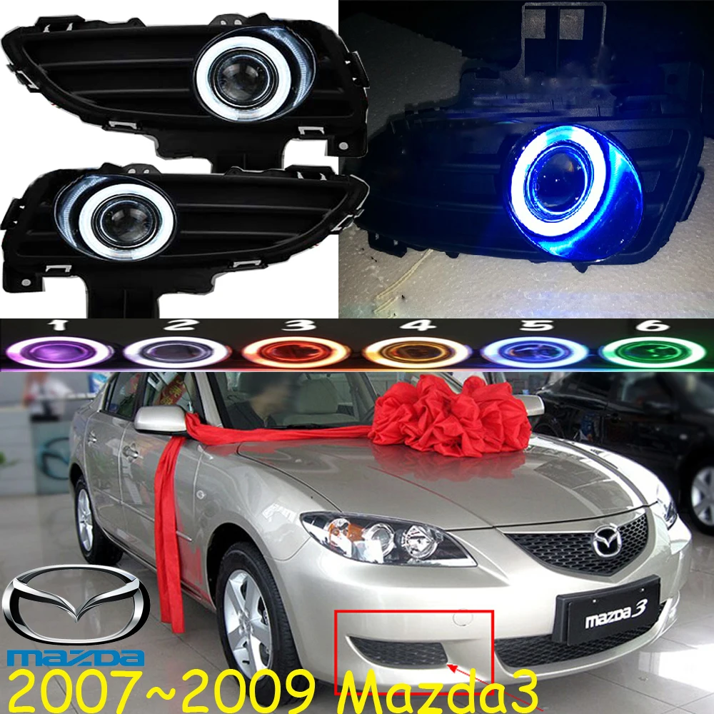 2007 2008 2009y бампер автомобиля головной светильник для mazda 3 mazda3 туман автомобильные