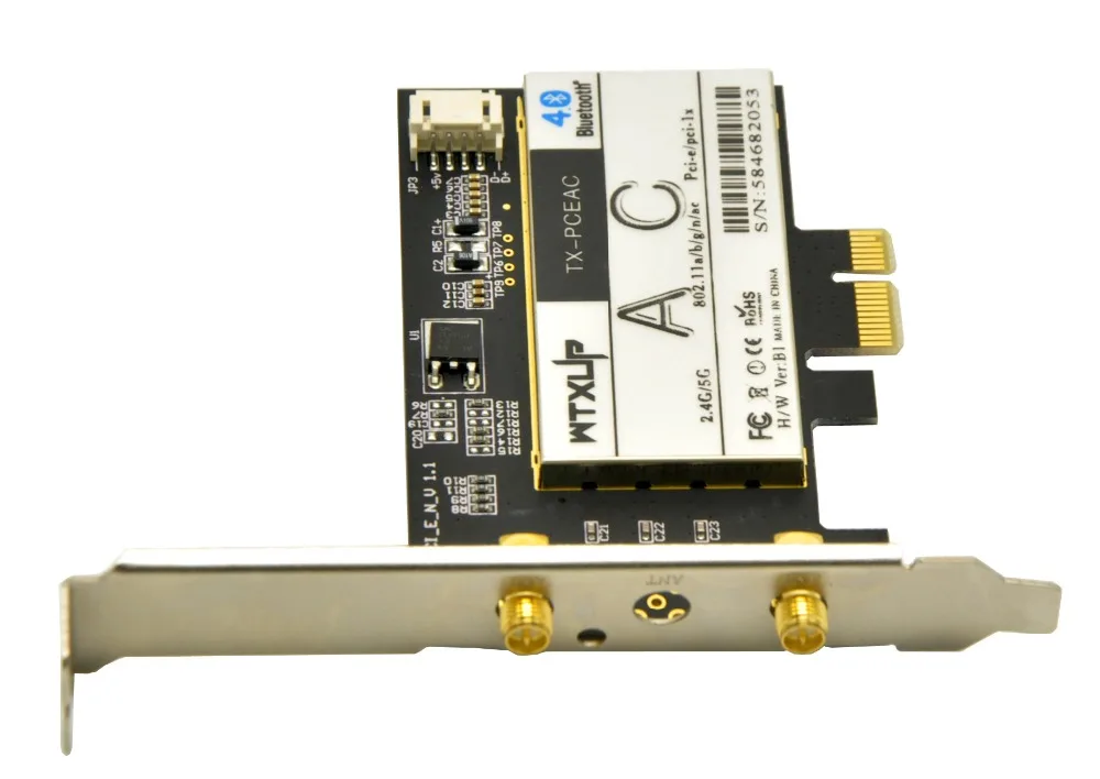 867 Мбит/с 802.11AC беспроводной-AC 7260 PCI-E Настольный WiFi адаптер для Intel 7260AC + Bluetooth 4 2 PCi