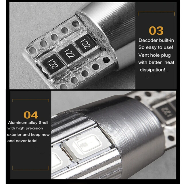 2 шт. canbus free T10 10 SMD5630 35 мм автомобильные декодирующие светодиодные лампы |