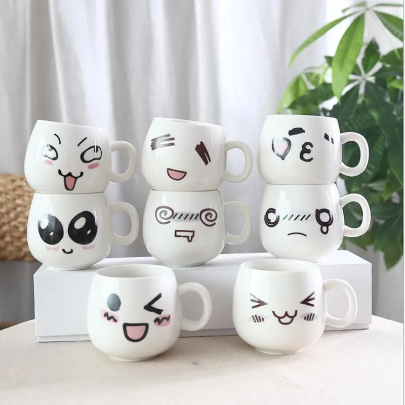 Милая керамическая черно белая дизайнерская кружка для кофе kawaii lovers Пара