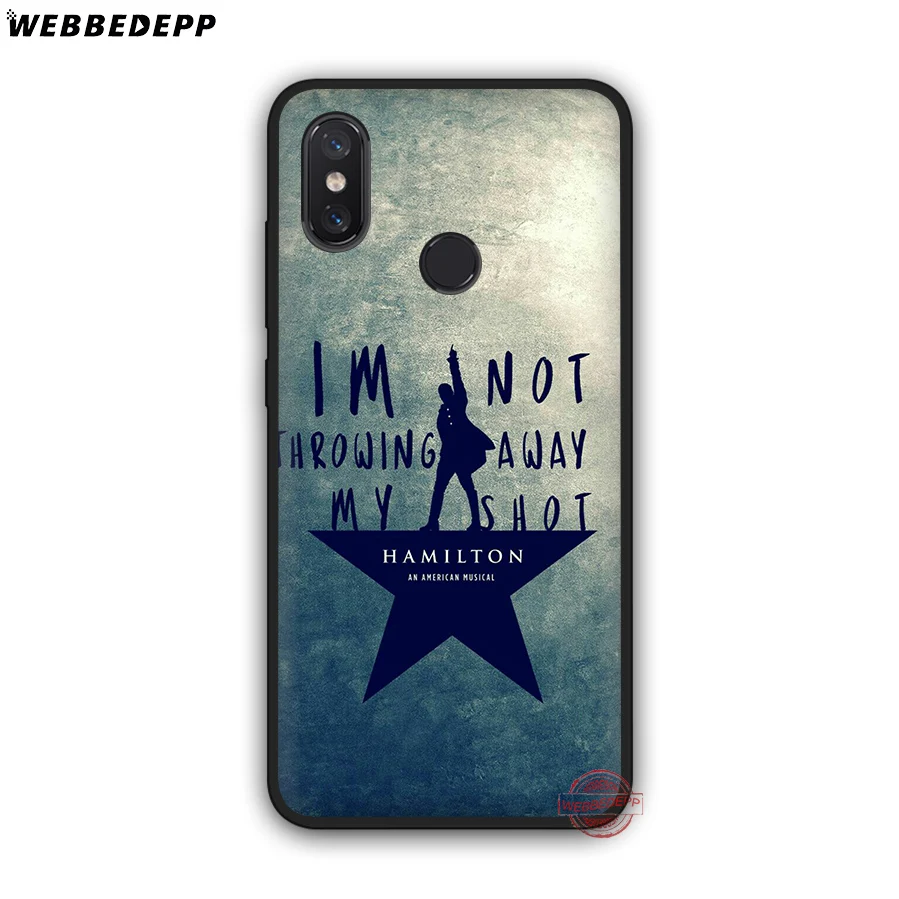 WEBBEDEPP Hamilton Musical Lyrics Soft Silicone Case for Xiaomi Mi 6 8 9 SE MAX 3 A1 A2 Lite F1 Cover | Мобильные телефоны и