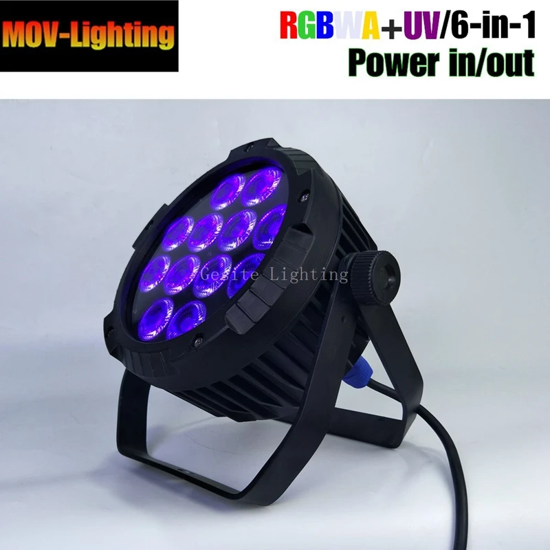 6 шт./лот профессиональное сценическое освещение led par rgbwa uv dmx автоматический звук