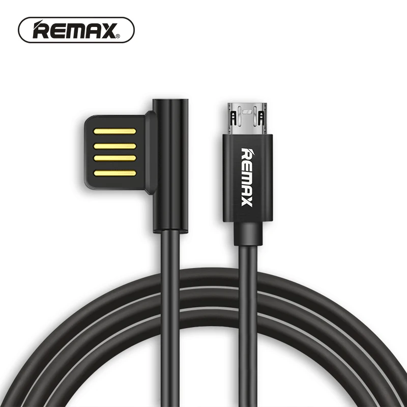 Remax Micro USB кабель 90 градусов L Тип Быстрая зарядка Android для передачи данных