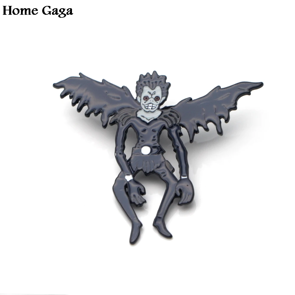 20 шт./лот Homegaga эмалированная брошь Death Note фильм Металл цинк трендовый Шарм медаль
