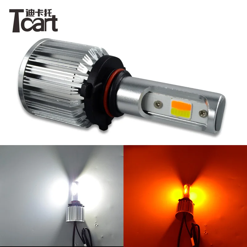 Tcart 2 шт. 30 Вт белый и желтый цвет светодиодные противотуманные фары s 9005 6000K