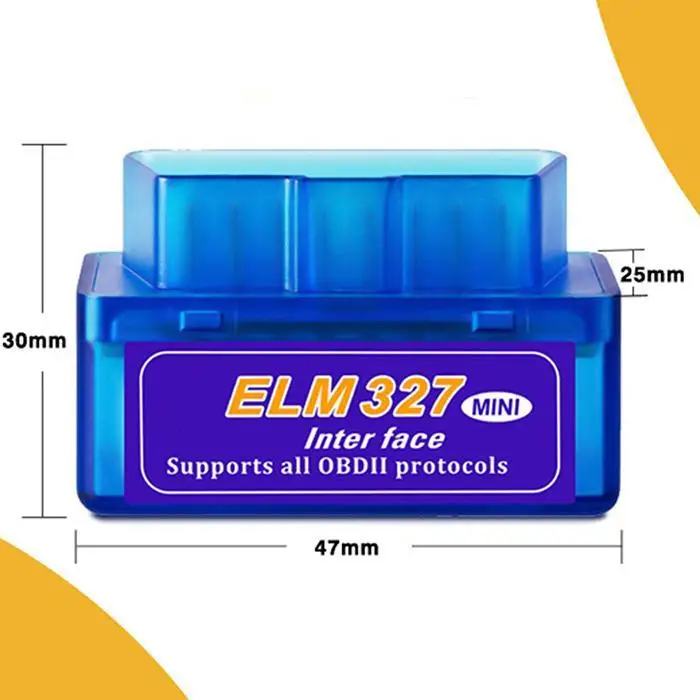 Мини Bluetooth 2 0 B02 V1.5 elm327 OBD2 автомобильный диагностический инструмент интерфейс OBD