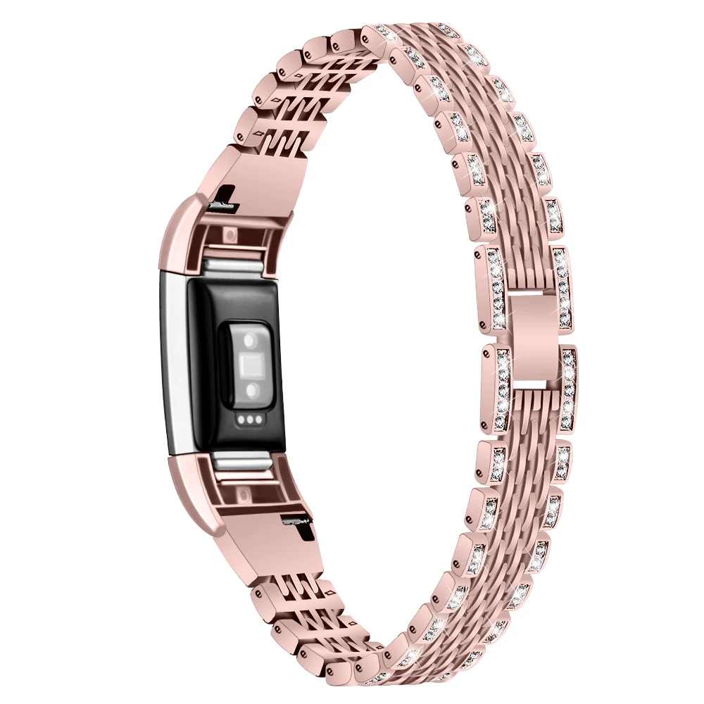 OULUCCI металлический ремешок для браслета FitBit Charge 2 браслет из нержавеющей стали
