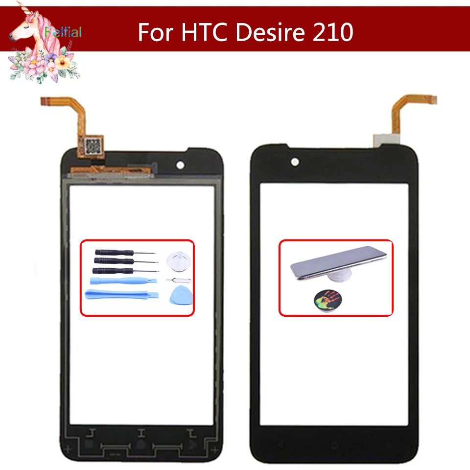 Высокое качество 4 0 &quotдля htc Desire 210 Dual SIM сенсорный экран дигитайзер сенсор