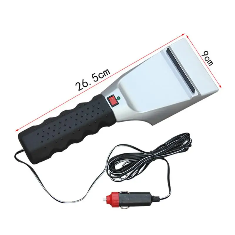 

12V Electric Heated Car Ice Scraper Automobiles Cigarette Lighter Snow Removal Shovel Auto Windshield Glass Defrost Tools