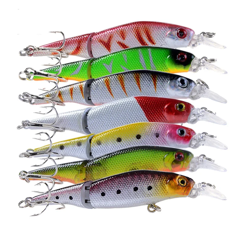 Приманка рыболовная 9 см/7 2 г двухсекционная твердый пластиковый воблер | Спорт и