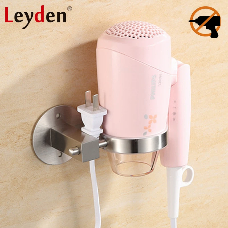 Клейкий держатель для фена Leyden 3 м из нержавеющей стали|bathroom accessories|blow dryer holderblow