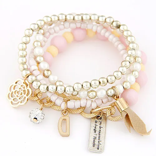 Beads Wrap Bracelet For Women Pulseira Feminina Fashion Charm Bracelets &amp Bangles Femme Bohemian Multilayer Christmas Gifts | Украшения