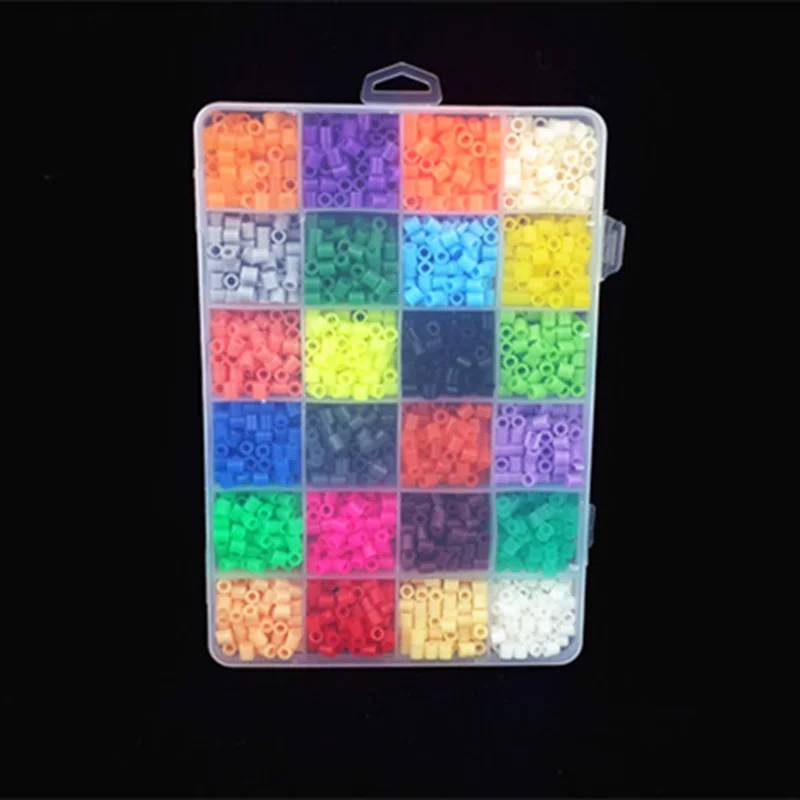 2400 шт./4800 шт. 24 цвета бусины Hama 5 мм Perler творческие Пазлы для творчества пазлы Tangram
