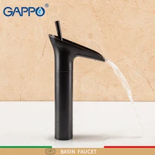GAPPO basin faucets black waterfall faucet brass mixer bathroom basin faucet Golden mixer tap torneira griferia