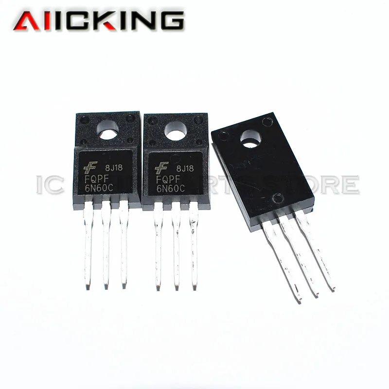 10 шт./лот FQPF6N60C TO-220F 6N60C 6N60 n-канальный MOSFET | Электроника