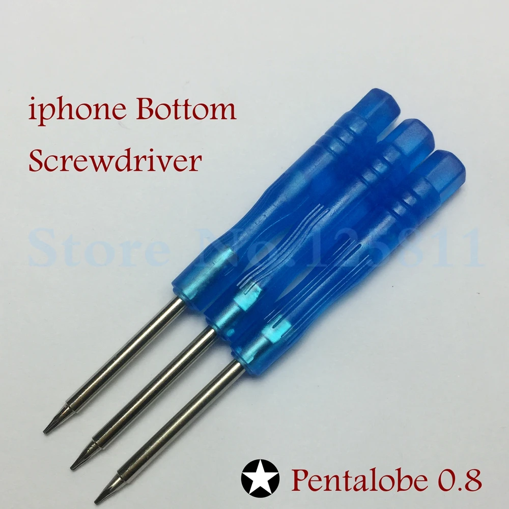 500 шт. отвертка для iPhone 4/5/6/7 нижние винты 5 точечная Звезда Pentalobe 0 8x30 мм Torx Special and