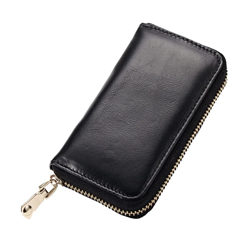 Новинка модная женская сумка для ключей деловая дамская из натуральной вощеной