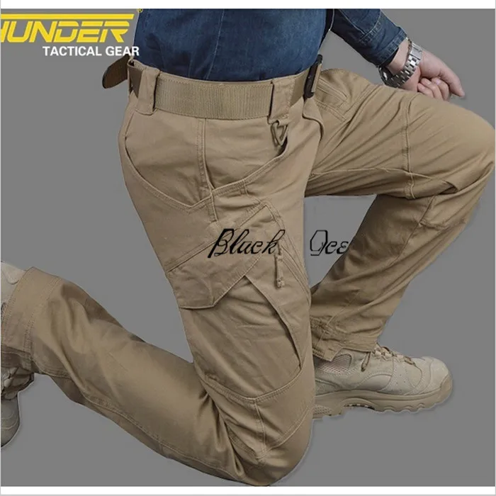 Брюки-карго IX9 мужские тактические армейские хлопковые Стрейчевые штаны SWAT в