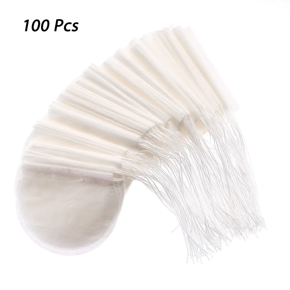 100 шт. чайный пакетик круглый натуральный фильтровальная бумага пустая целебная