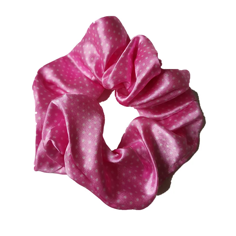 Резинки для волос в горошек тканевые резинки аксессуары женщин эластичные