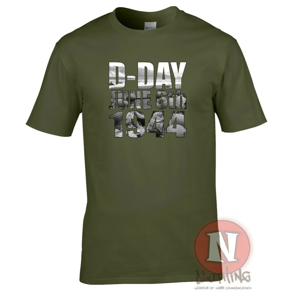 D Camiseta Guerra Mundial 2 Aliados Wwii Ww2 Reenactor Overlord брендовая летняя Стильная мужская