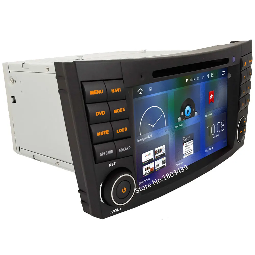 Quad core Android 2Din 5.1.1 1024*600 Dvd-плеер Автомобиля Радио Аудио Стерео экран ПК Для Benz E Class W211