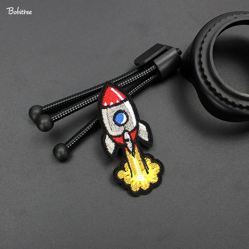 Модная мультяшная нашивка The Rocket с вышивкой наклейки утюгом для одежды куртки