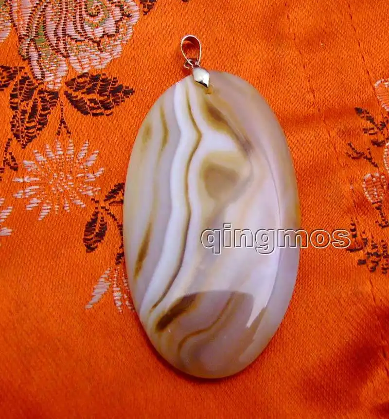 Подвеска в полоску из натурального камня 30 х60 мм|pendant with stone|pendant natural stonependant big |