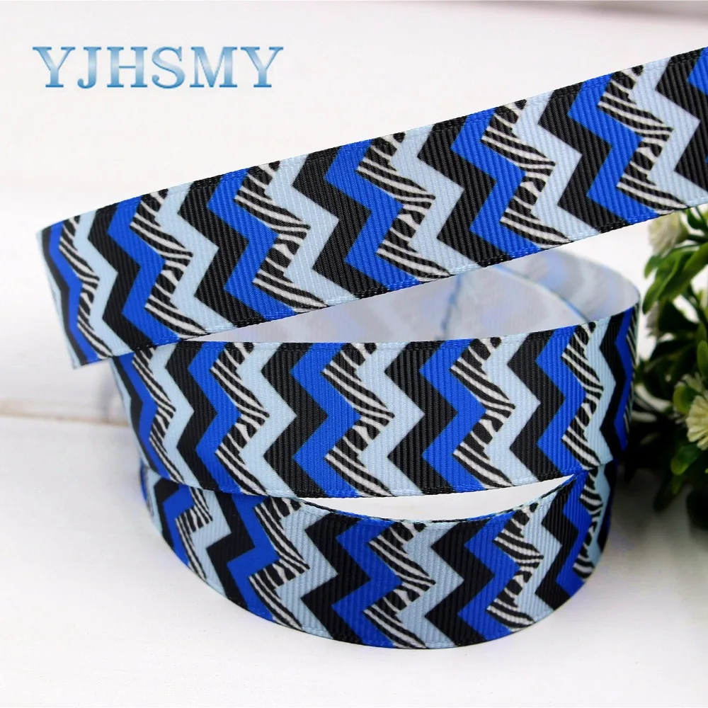 YJHSMY H 17410 1232 10 ярдов 22 мм пульсация ленты термопечать grosgrain Свадебные аксессуары DIY