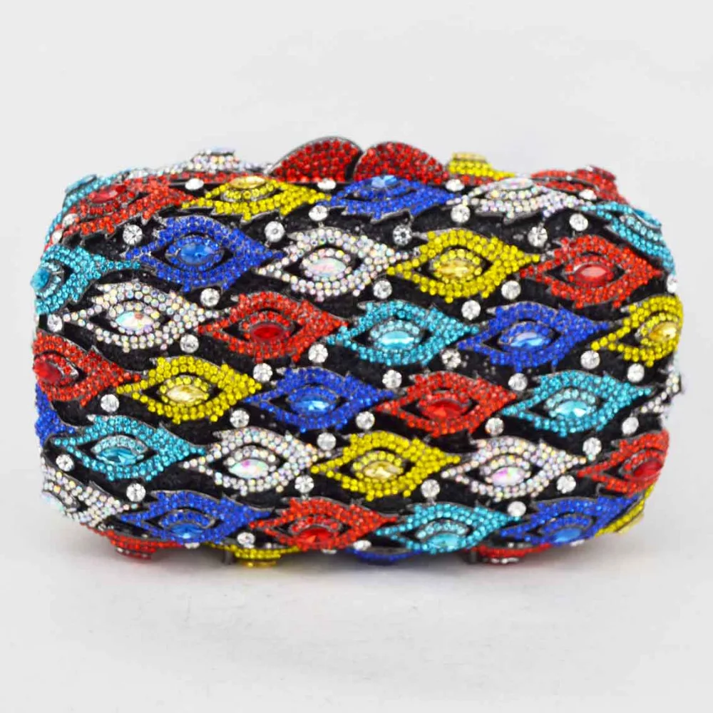 Элегантные сверкающие вечерние клатчи с золотистыми и серебристыми кристаллами