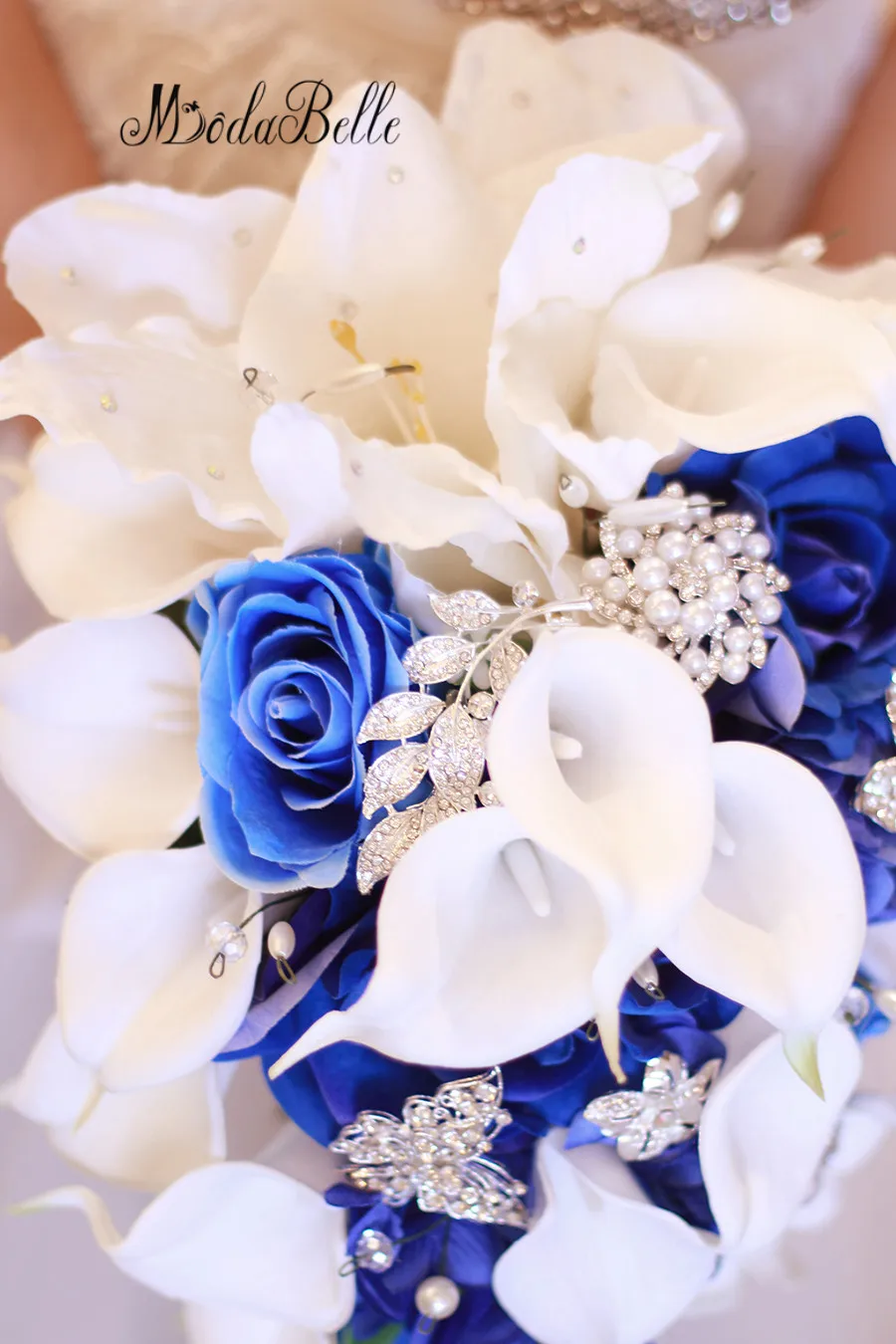 Modabelle белый водопад Свадебные цветы Ramo Novia Boda фуксия розовый цветок букеты ruidsboeket Ramos De Novia искусственные