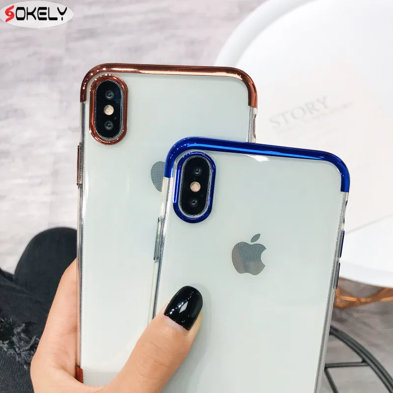 SOKELY Three-in-one plating TPU Case For iphone 7 Phone Cases 6 6S 8 Plus X |