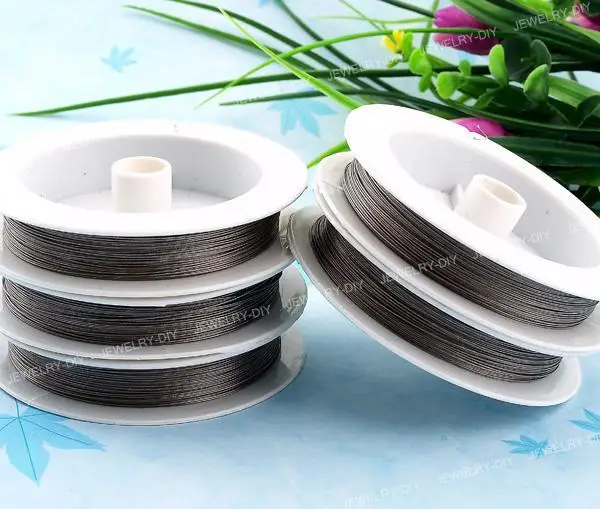 100 м Серебряная пластина Бисероплетение Шнур проволочная нить веревка тигровый