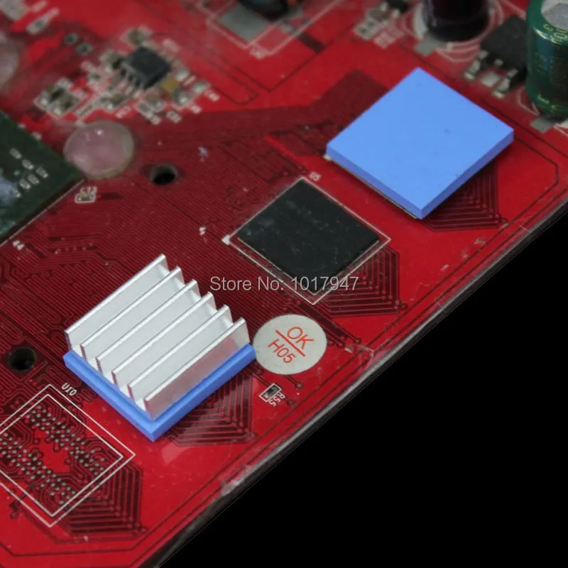 Компьютерный ПК GPU SMD DIP IC силиконовая проводящая Тепловая прокладка 1 шт. 100x100x2